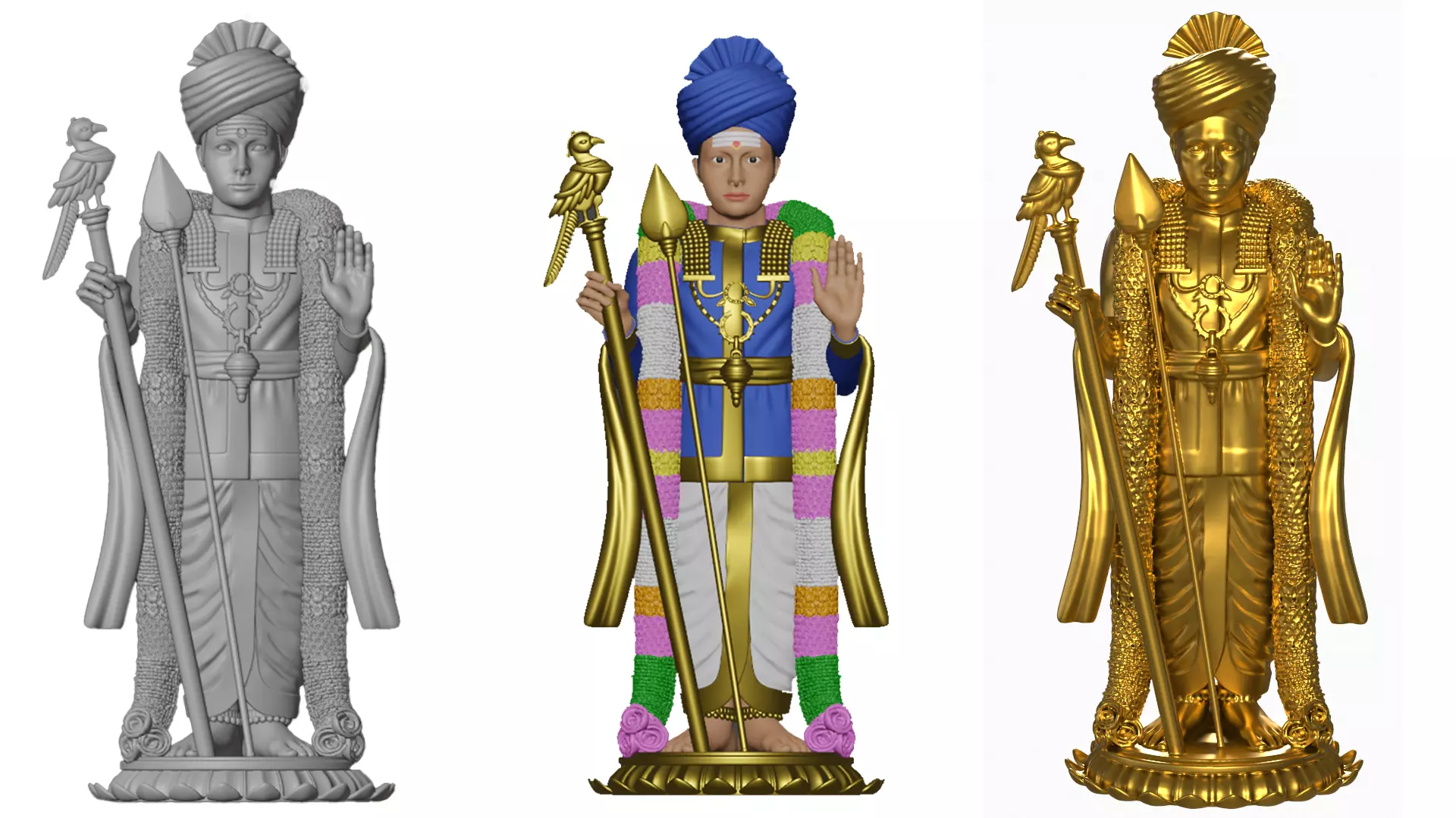 Lord Karthikeya Murugan God 3D print model_0