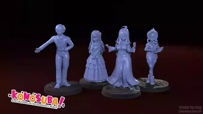 28mm Konosuba Character Set 03 3D Model Collection