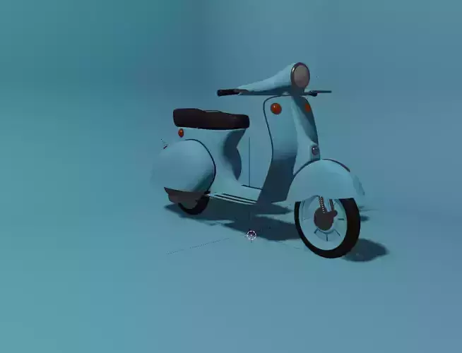 scooter Low-poly 3D model