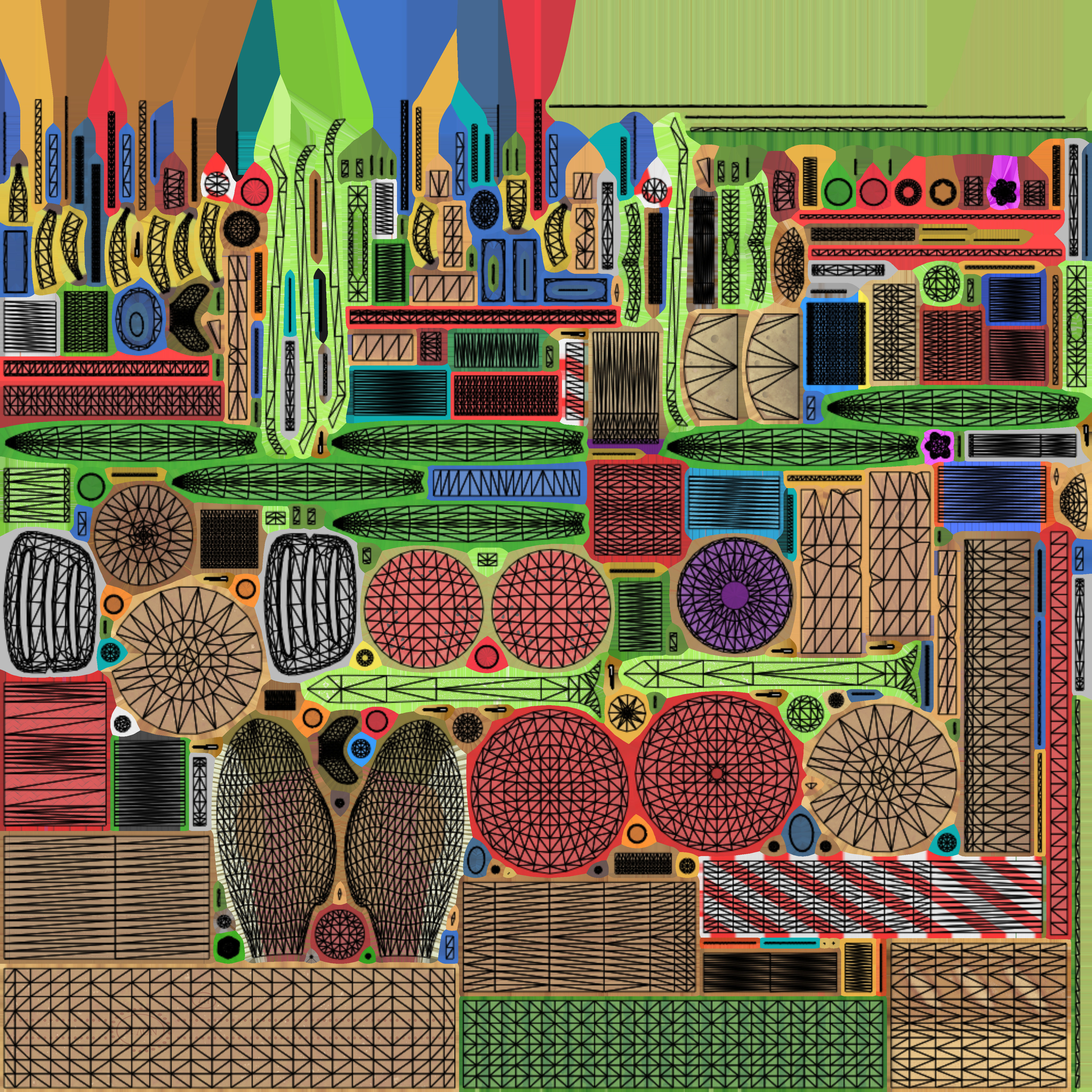 Ridiculous Weapons Pack Game Assets Low-poly 3D model_5