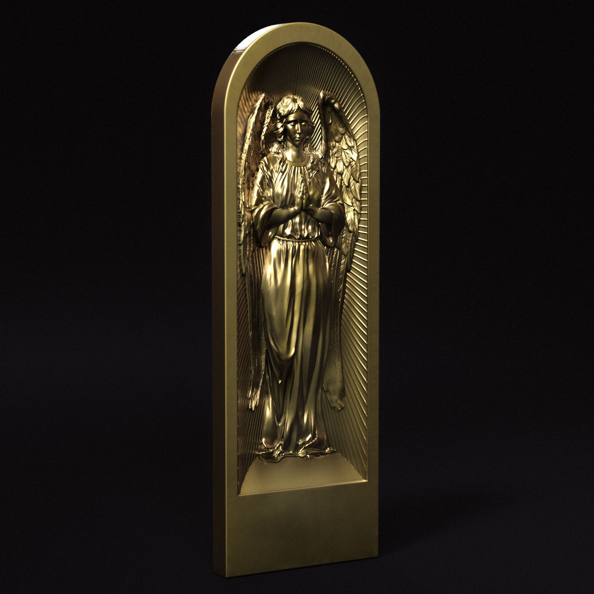 Angel Relief 04 3D print model_2