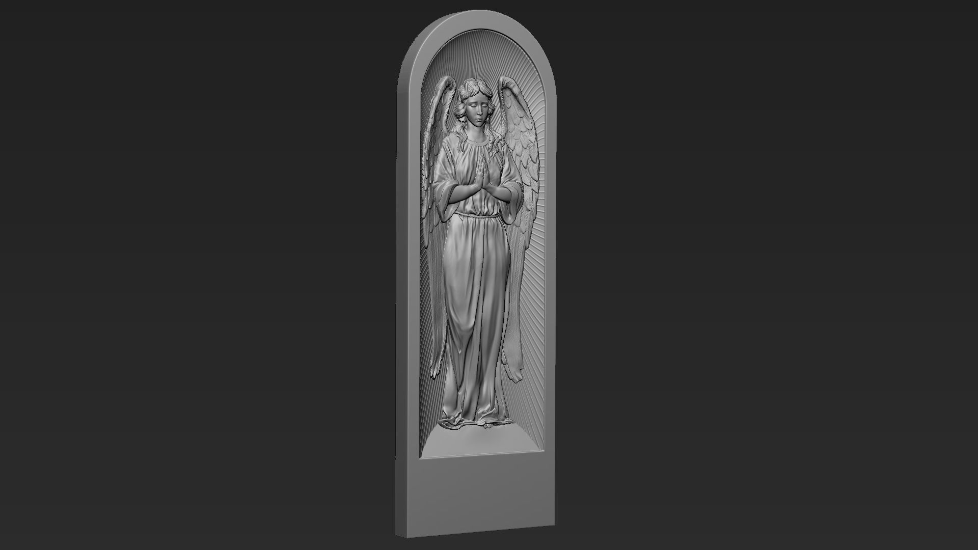 Angel Relief 04 3D print model_4