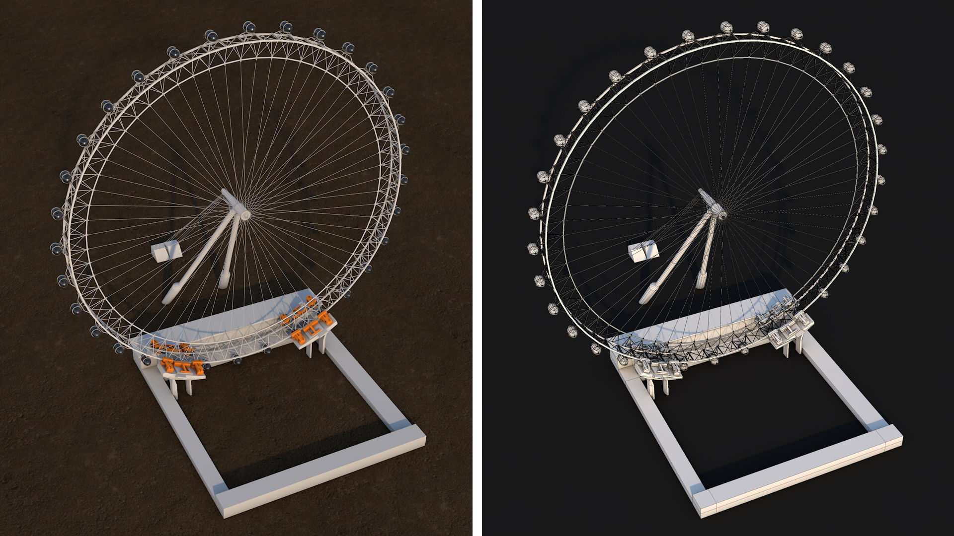 World Landmarks Monument  Mega Pack Collection Low-poly 3D model_17