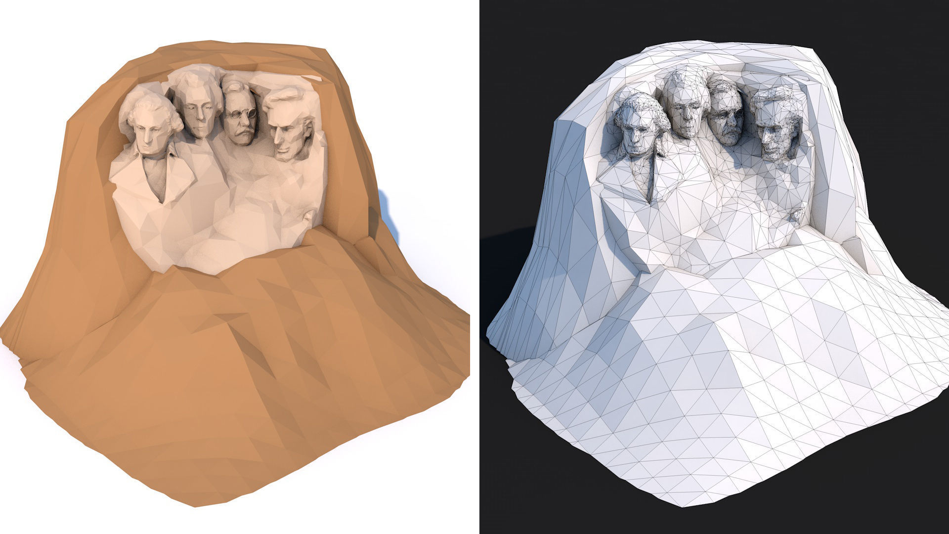 World Landmarks Monument  Mega Pack Collection Low-poly 3D model_42