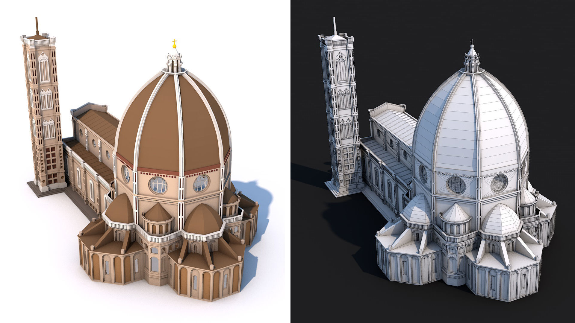 World Landmarks Monument  Mega Pack Collection Low-poly 3D model_48