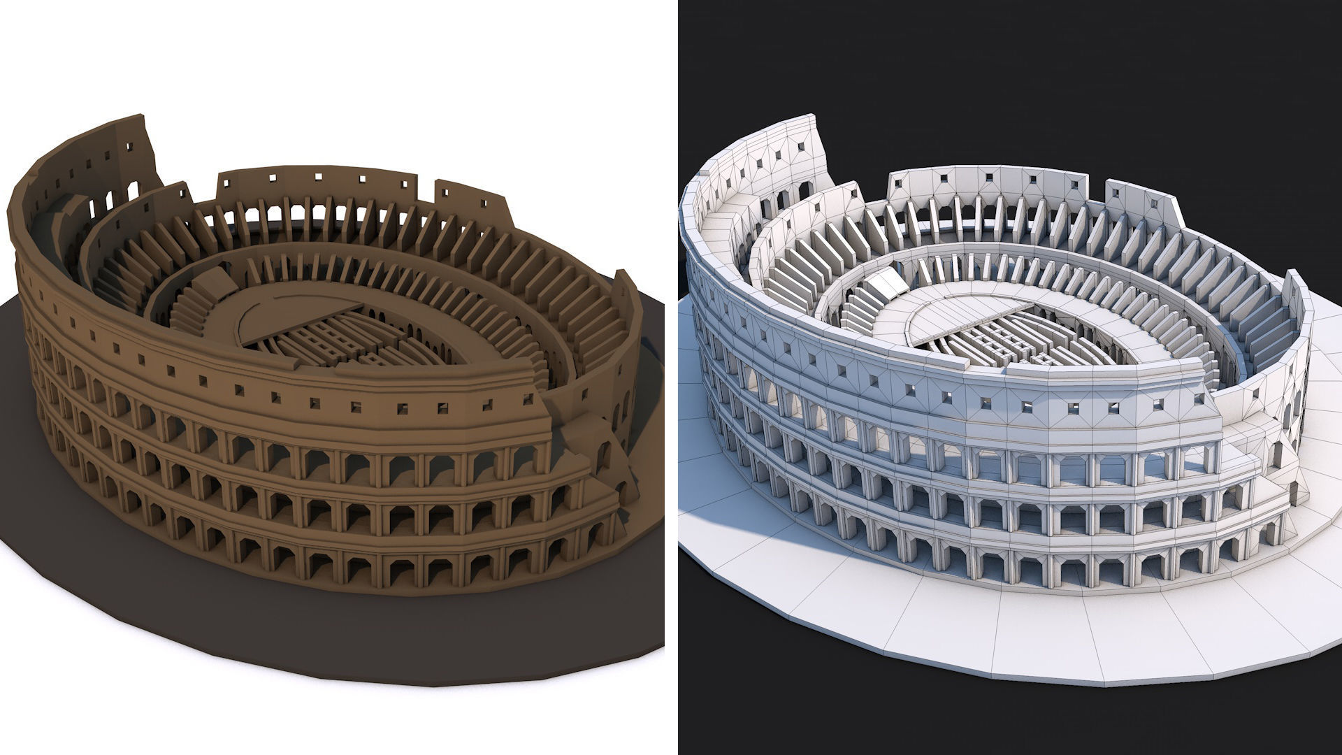 World Landmarks Monument  Mega Pack Collection Low-poly 3D model_40