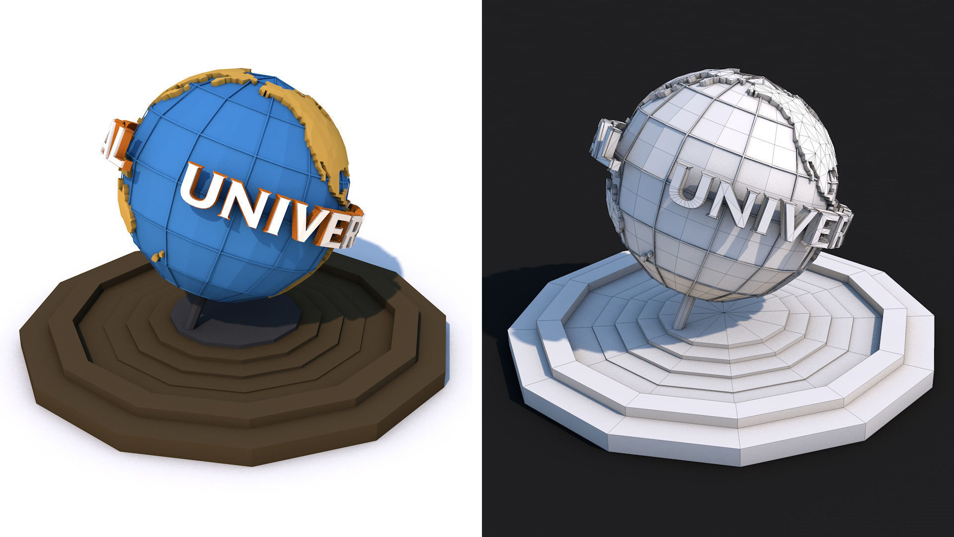 World Landmarks Monument  Mega Pack Collection Low-poly 3D model_50