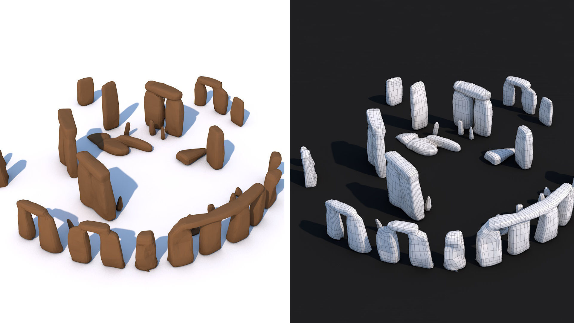 World Landmarks Monument  Mega Pack Collection Low-poly 3D model_49