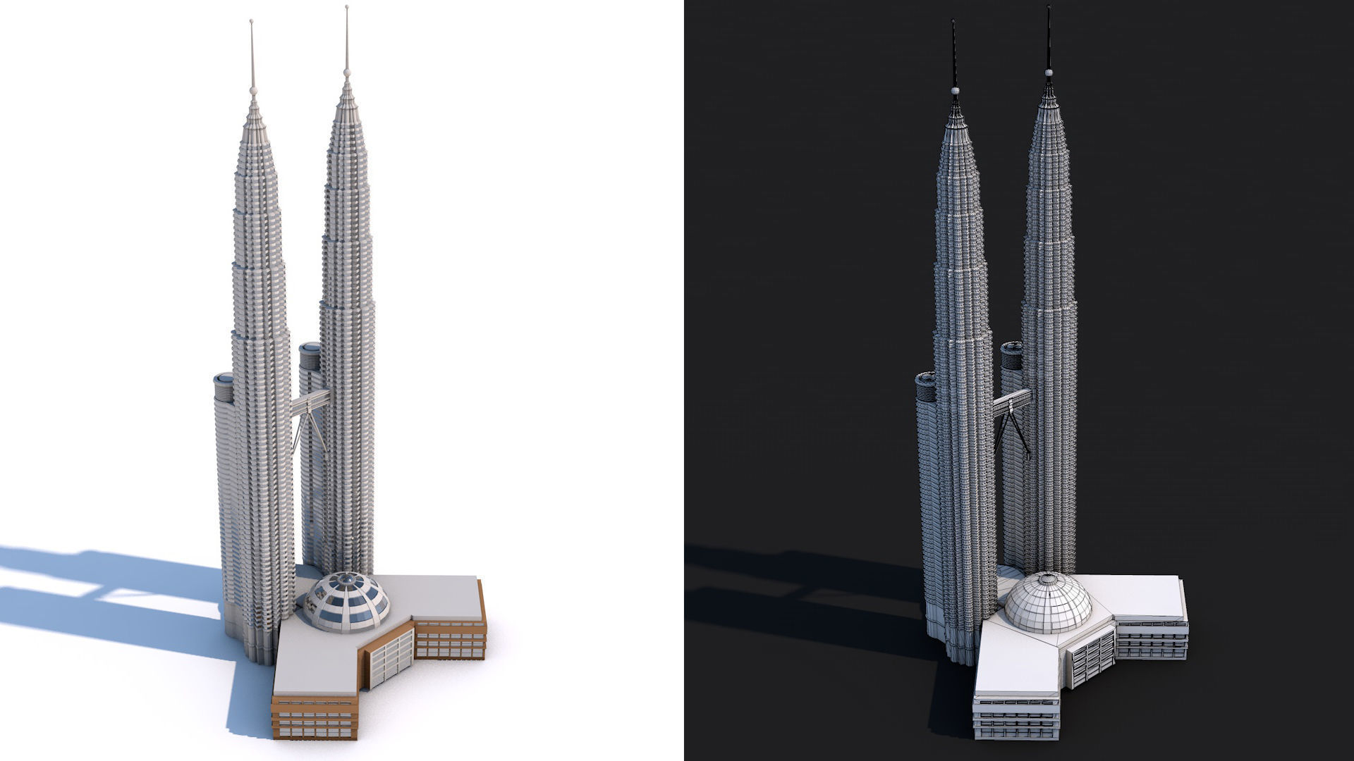 World Landmarks Monument  Mega Pack Collection Low-poly 3D model_27