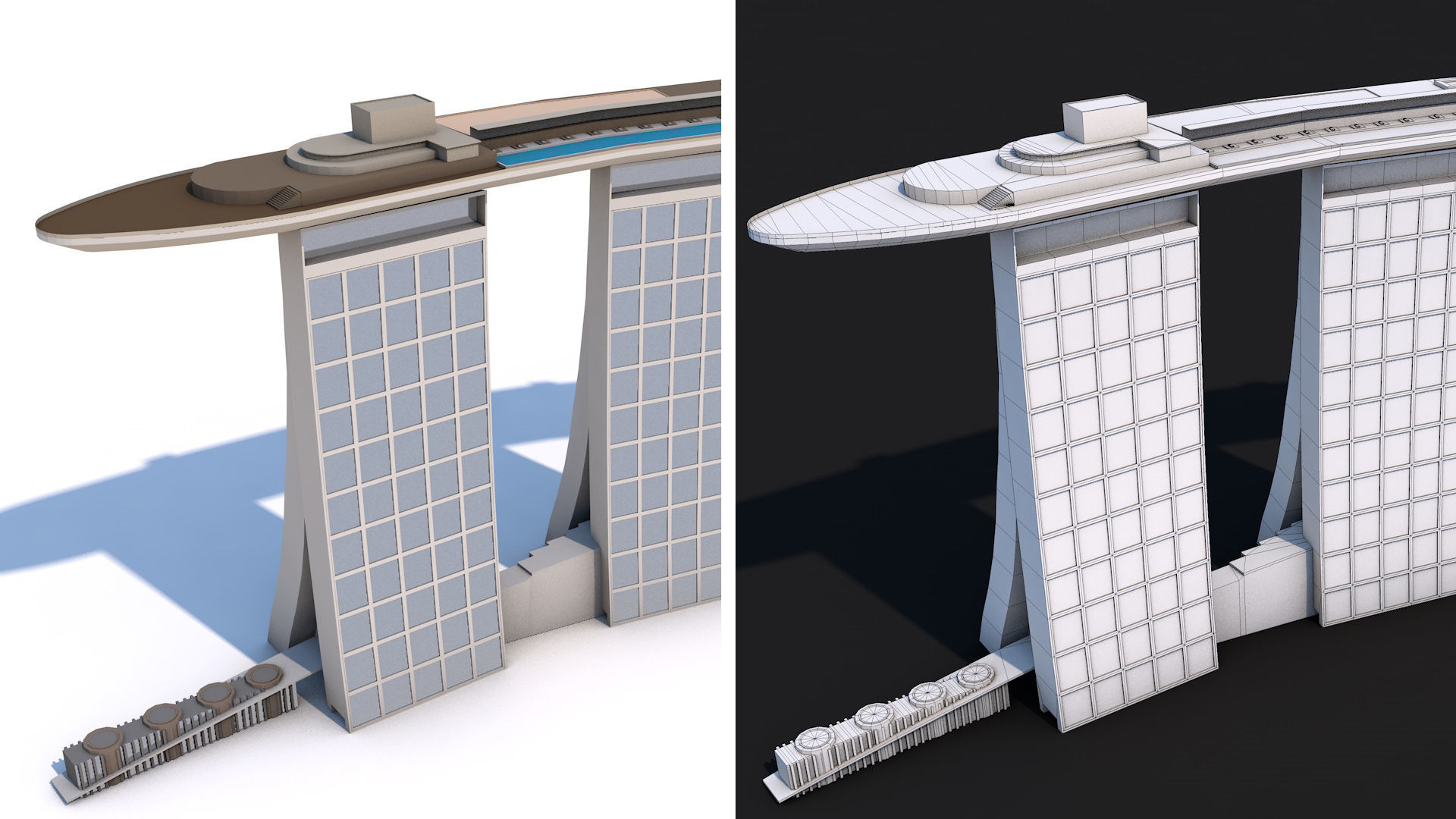 World Landmarks Monument  Mega Pack Collection Low-poly 3D model_12