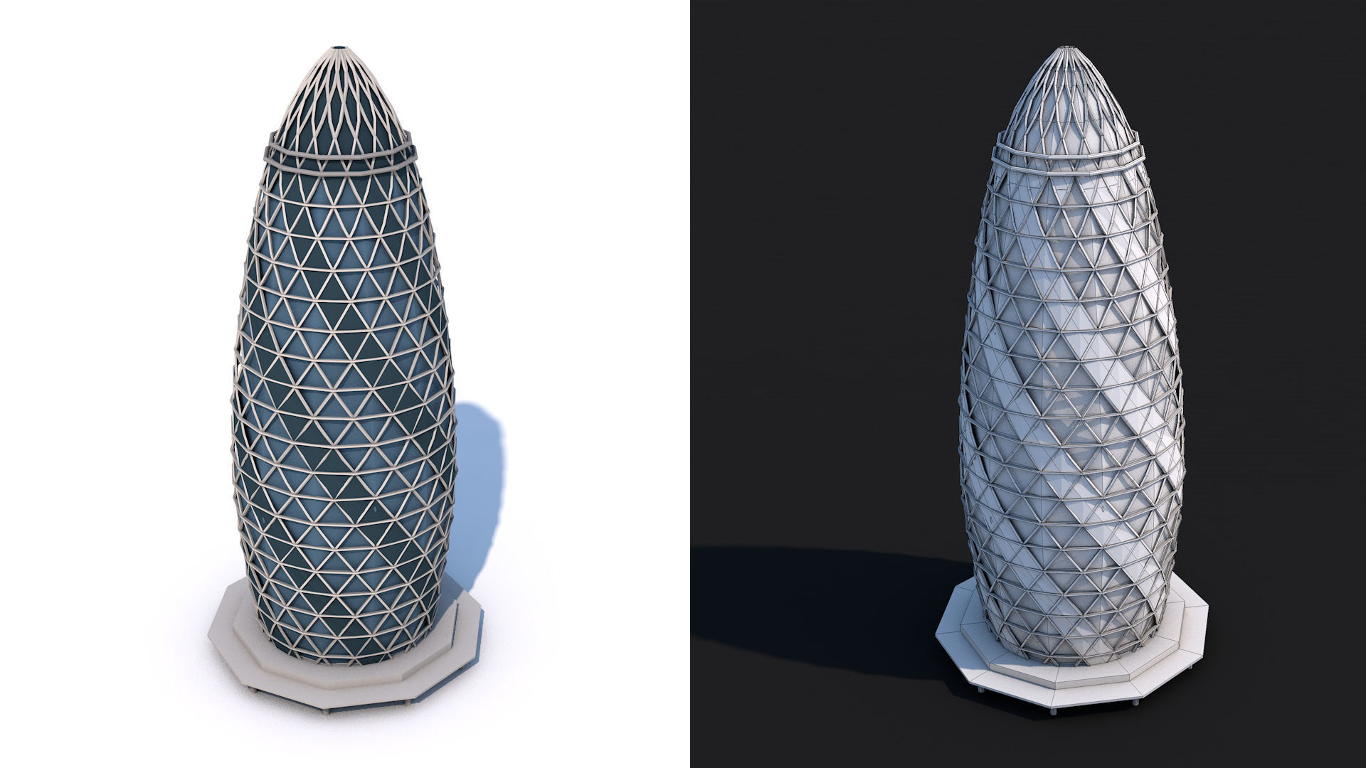 World Landmarks Monument  Mega Pack Collection Low-poly 3D model_31