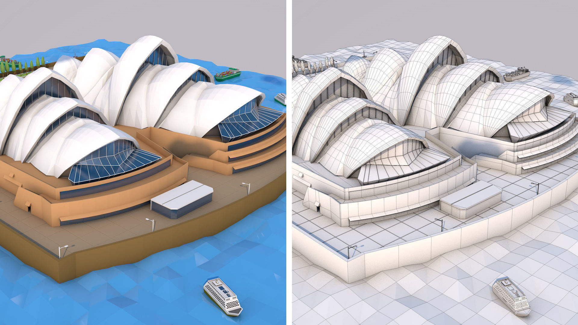 World Landmarks Monument  Mega Pack Collection Low-poly 3D model_22