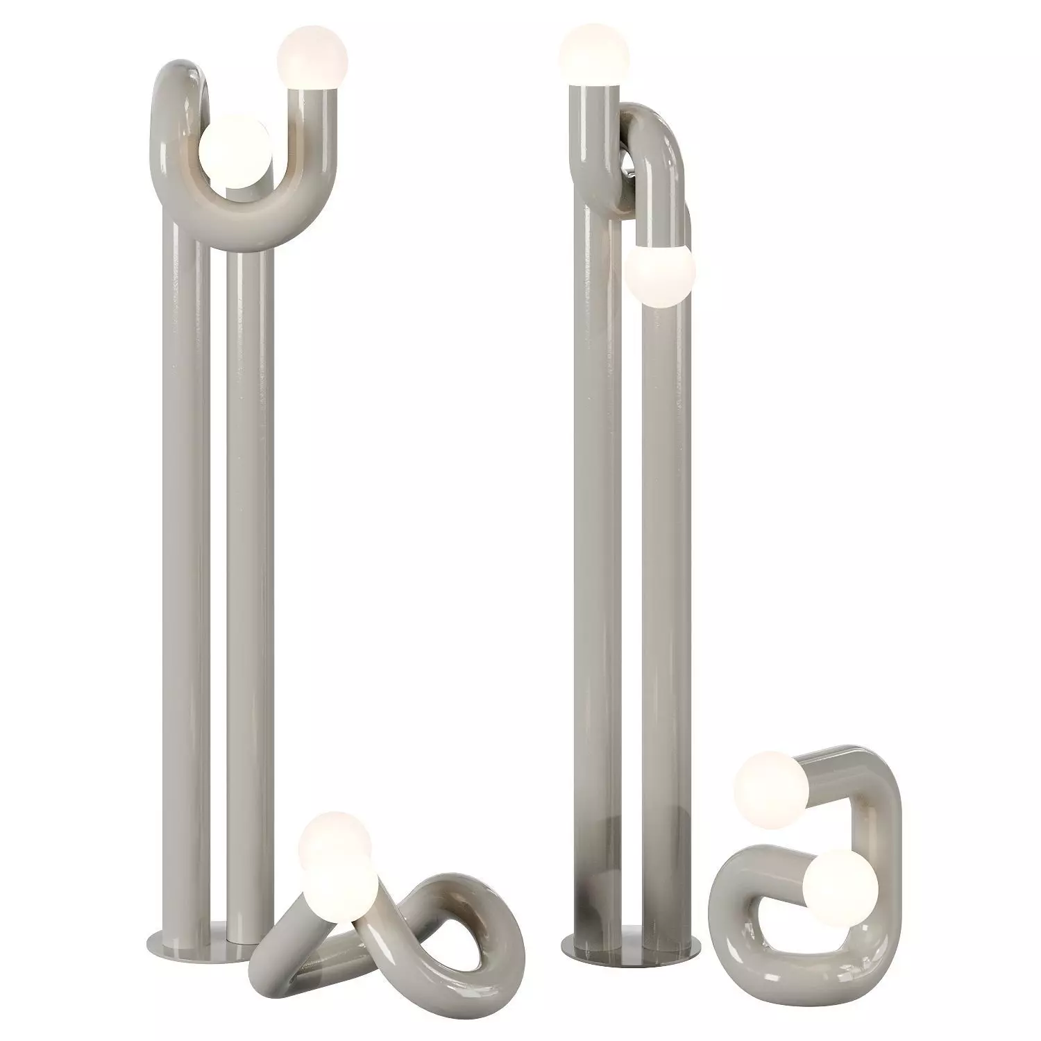 Modulation floor lamp 3D model