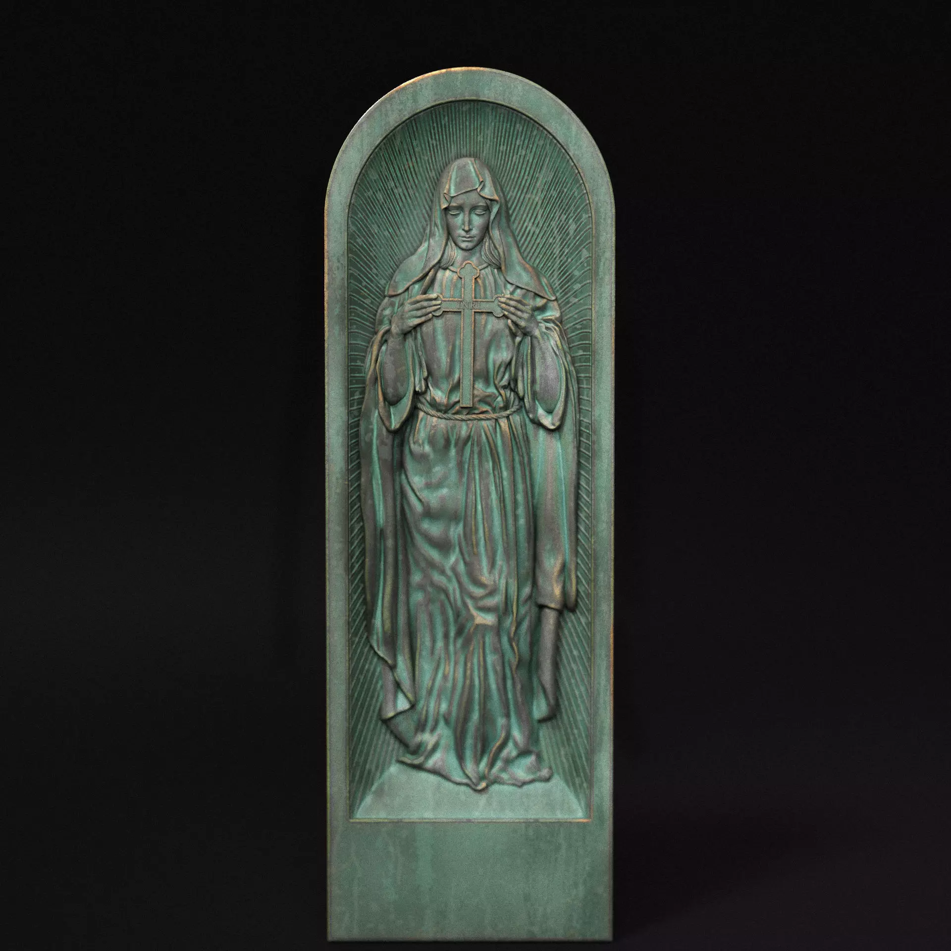 Mother Maria Relief 06 3D print model_0