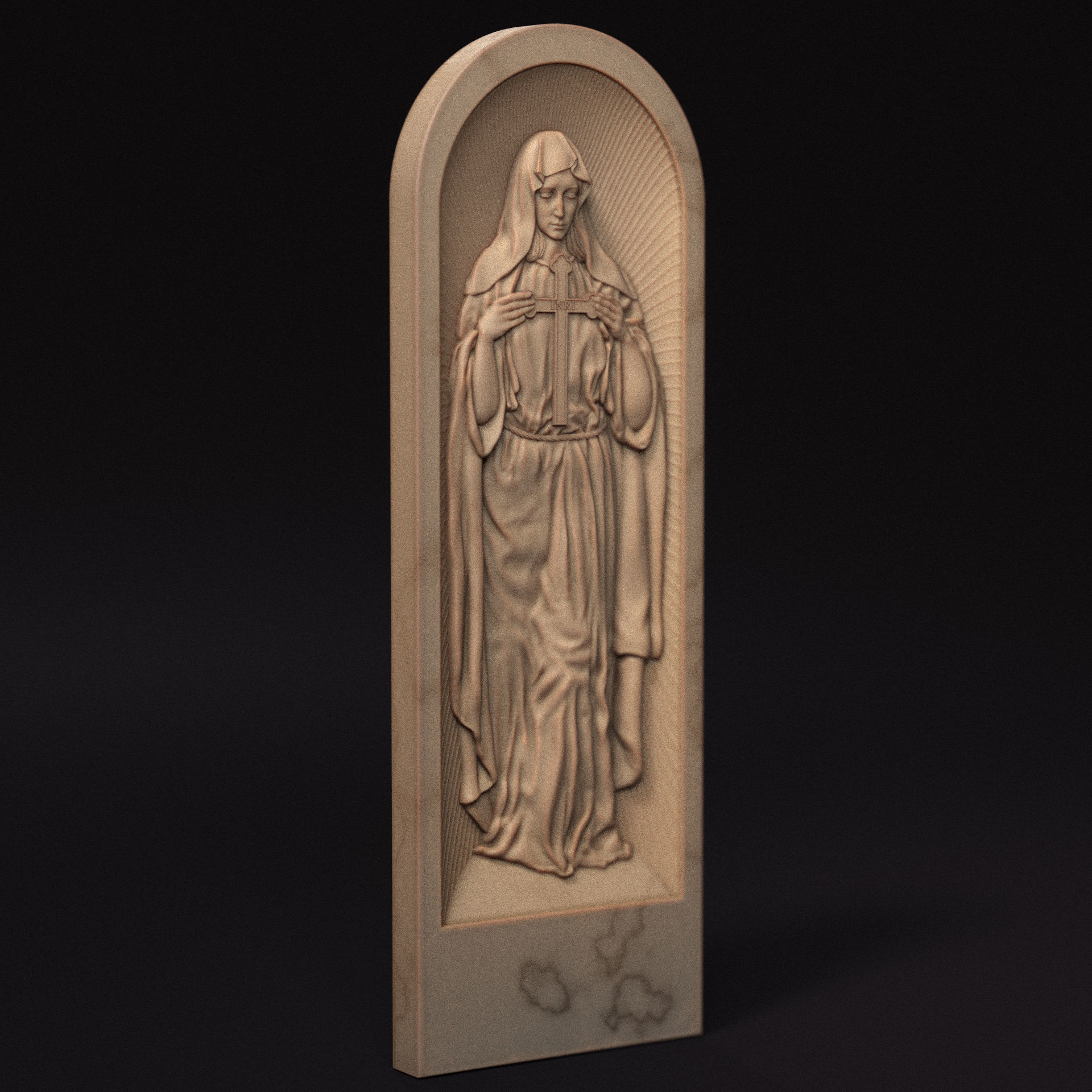 Mother Maria Relief 06 3D print model_1