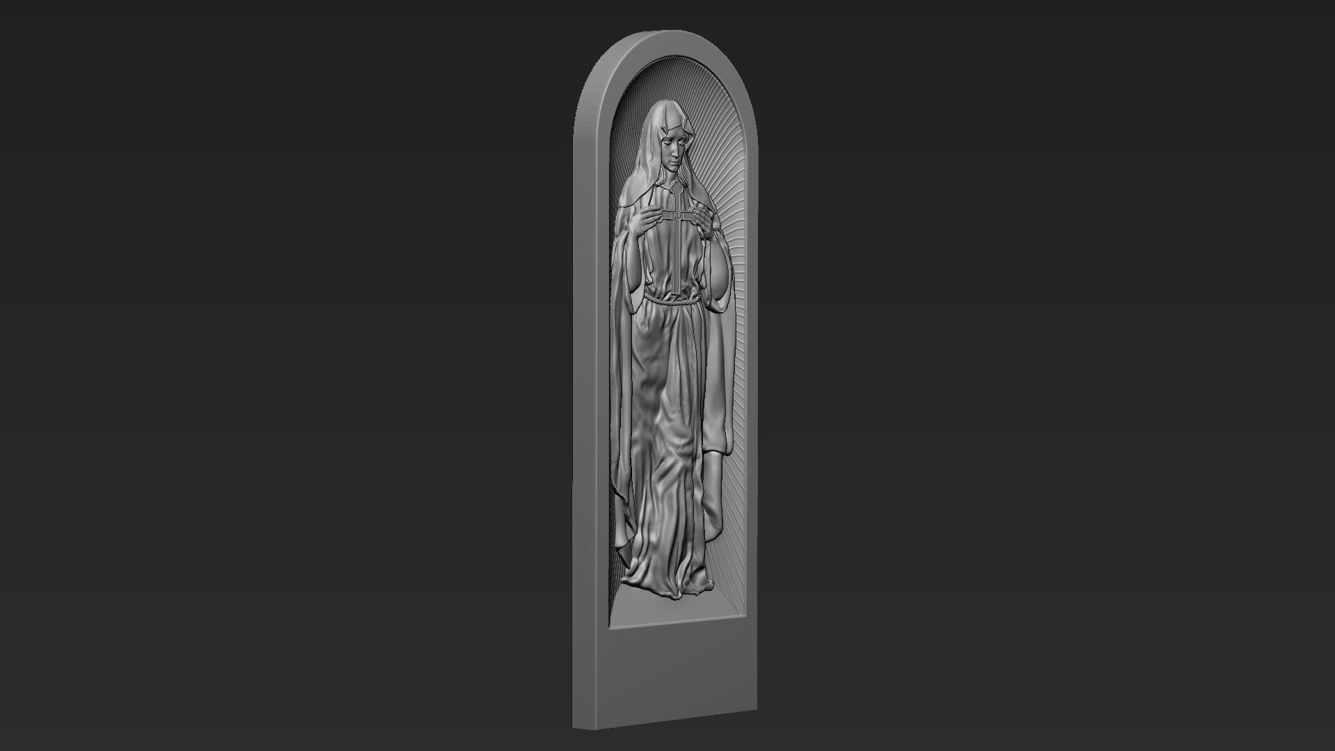 Mother Maria Relief 06 3D print model_5