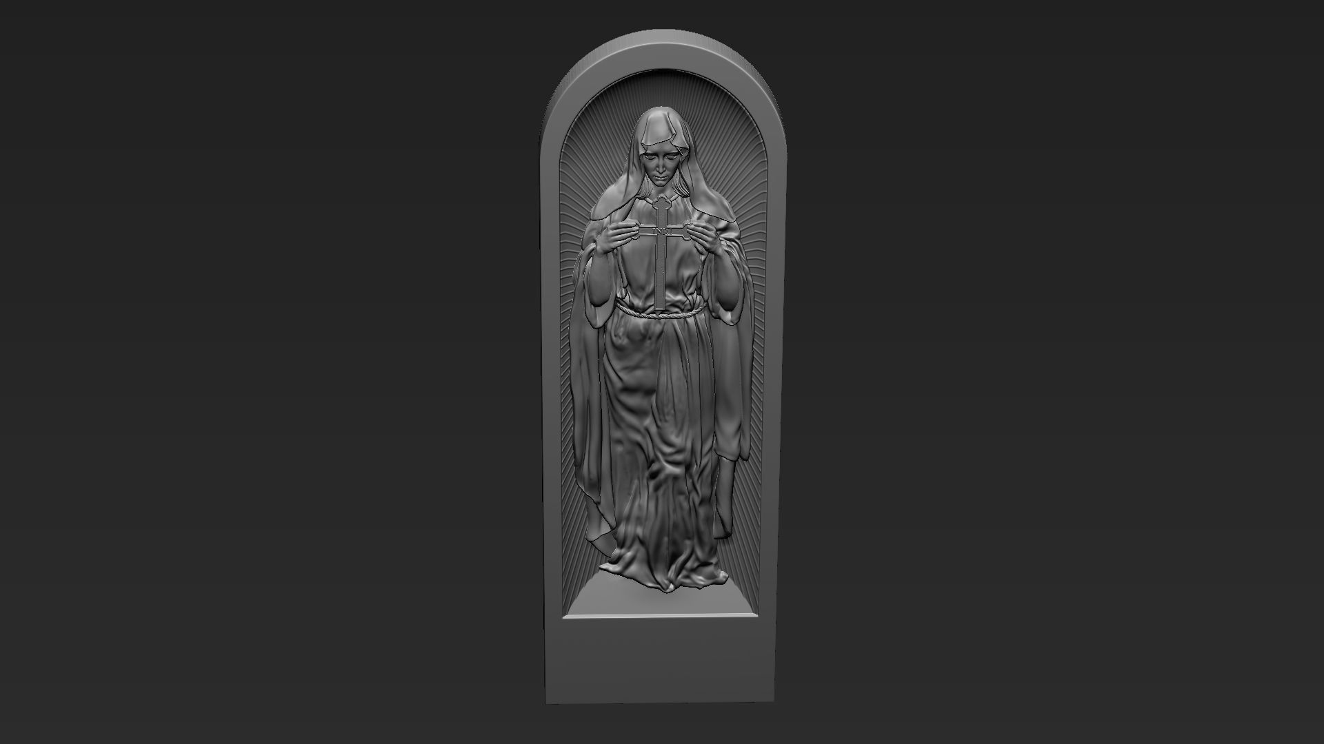 Mother Maria Relief 06 3D print model_12