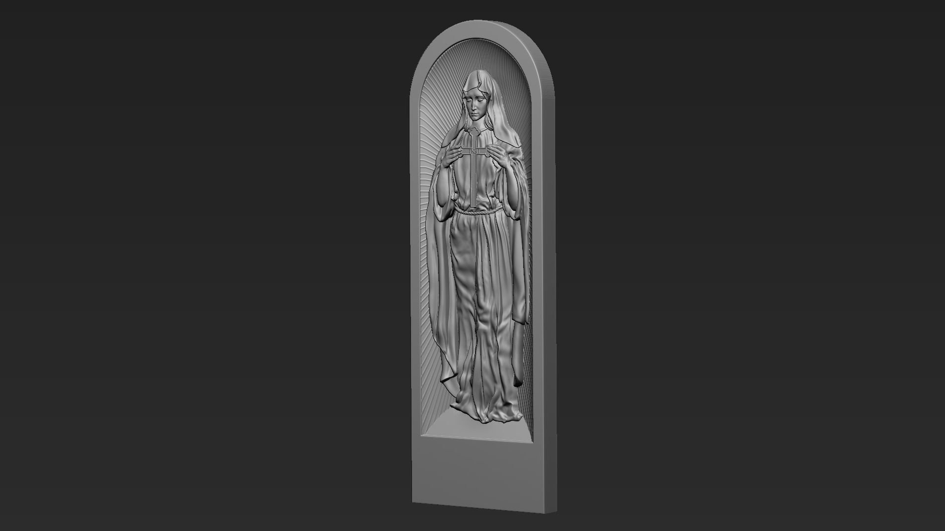 Mother Maria Relief 06 3D print model_11