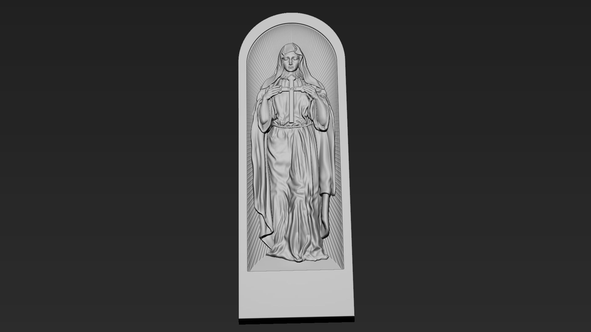 Mother Maria Relief 06 3D print model_13