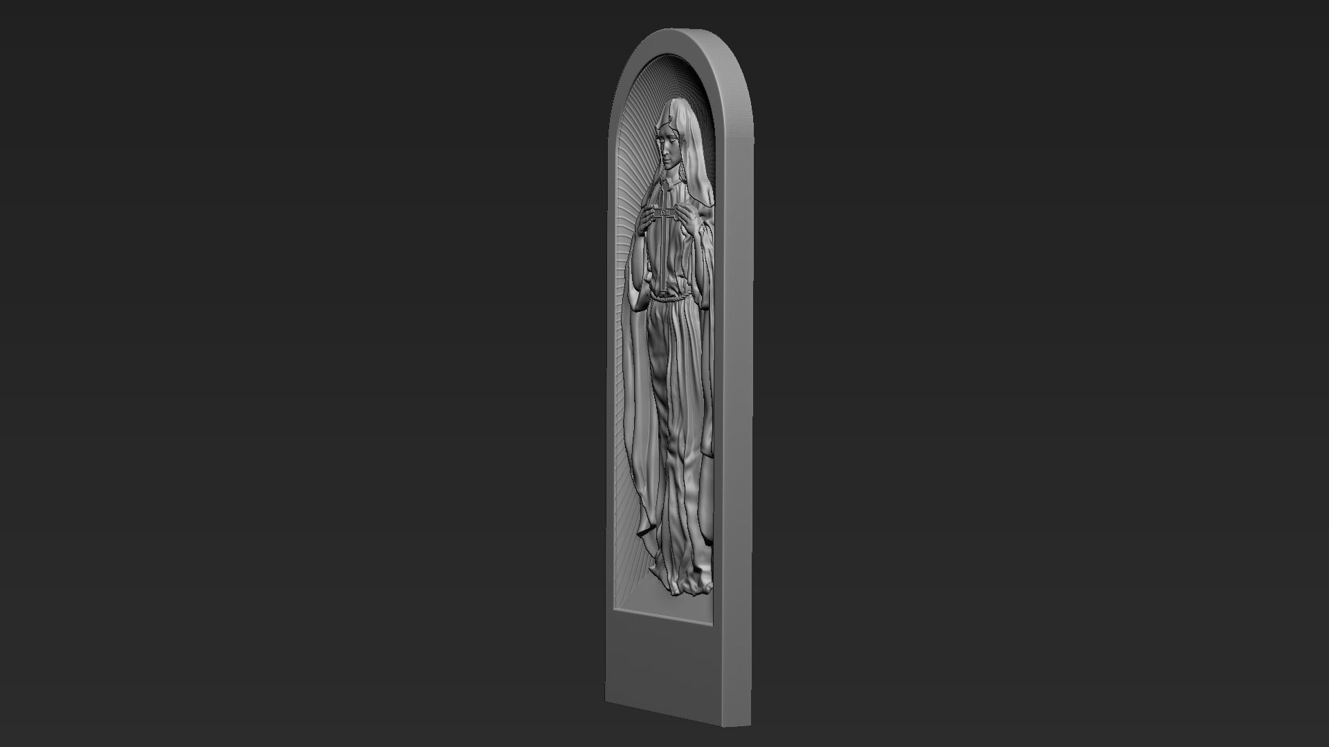 Mother Maria Relief 06 3D print model_10