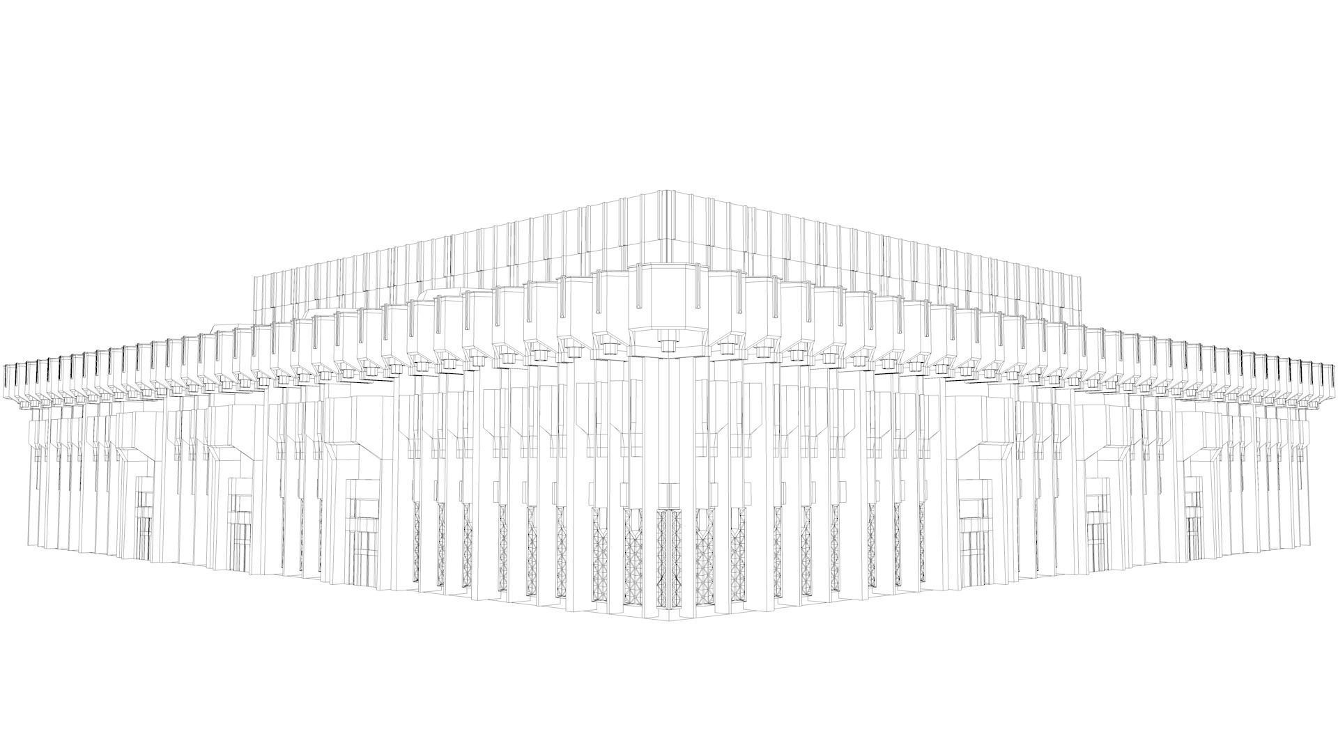 Xalqlar dostligi saroyi in Tashkent 3D model_7