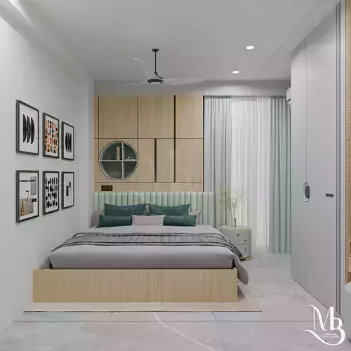 PISTA GREEN INTERIOR BEDROOM FOR MODERN STYLE 3D model