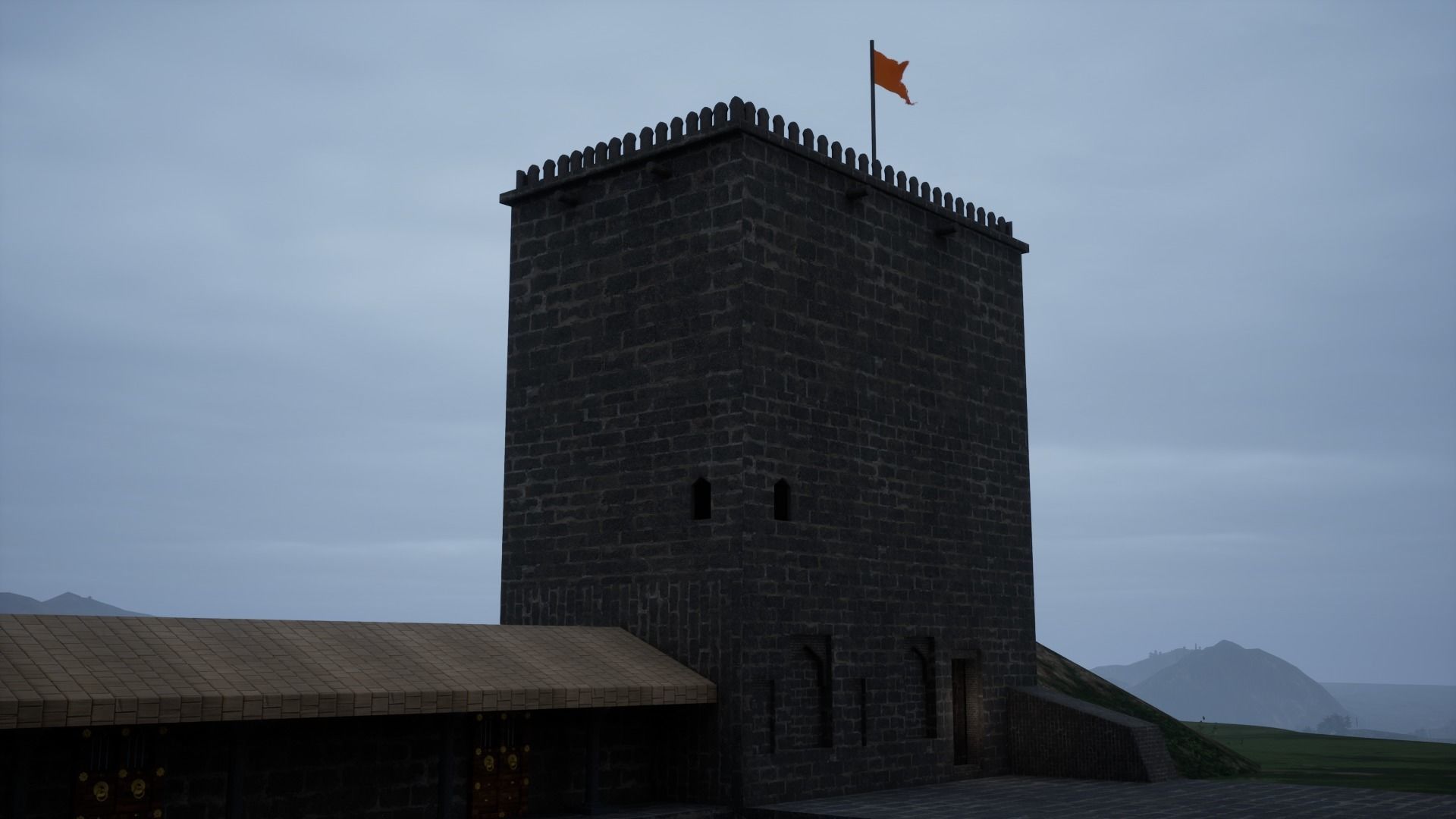 shivneri fort Low-poly 3D model_9
