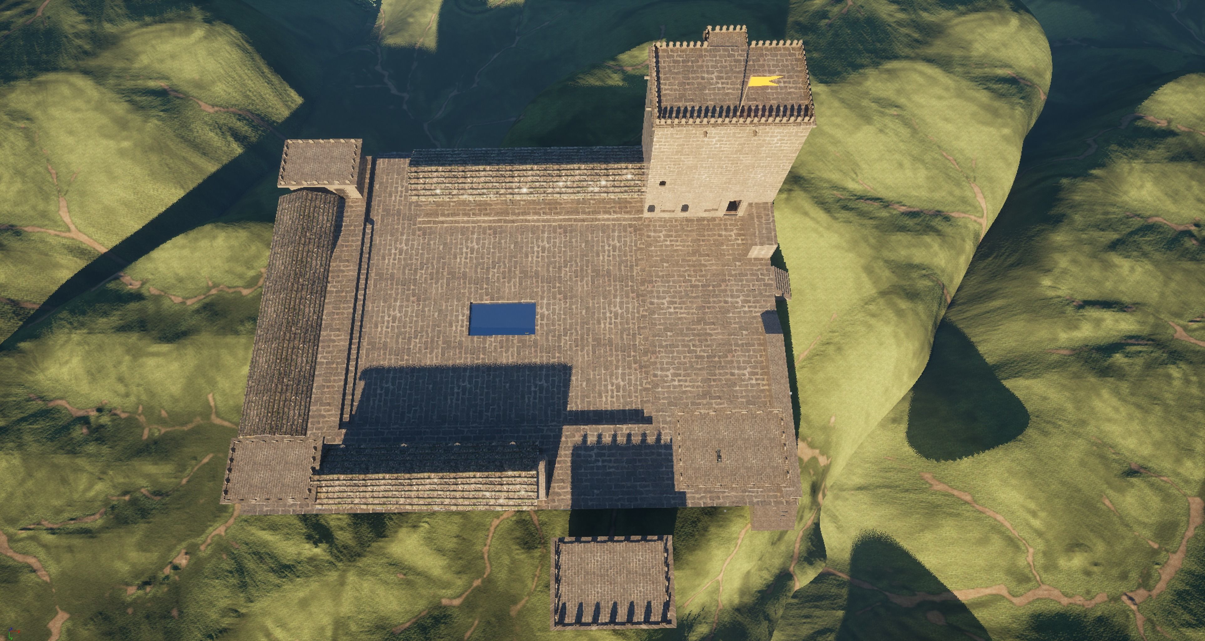shivneri fort Low-poly 3D model_6