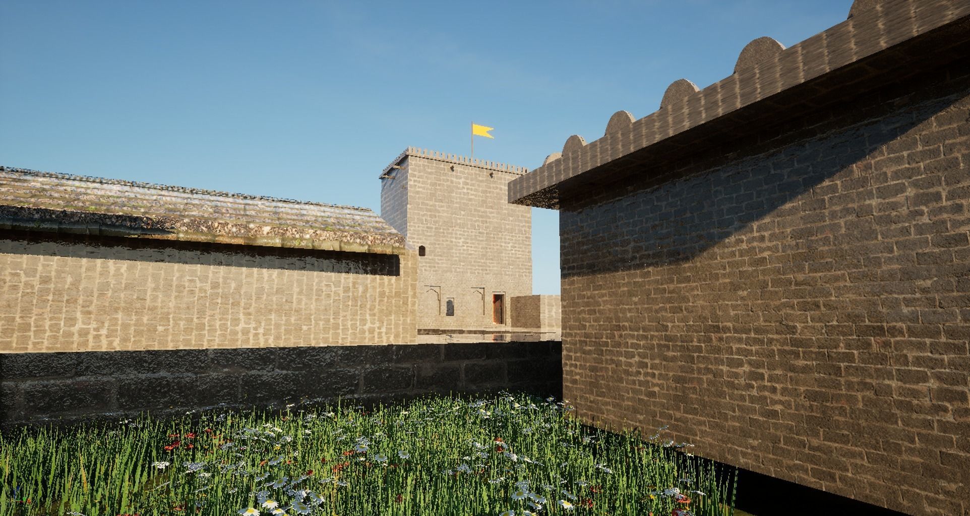 shivneri fort Low-poly 3D model_2