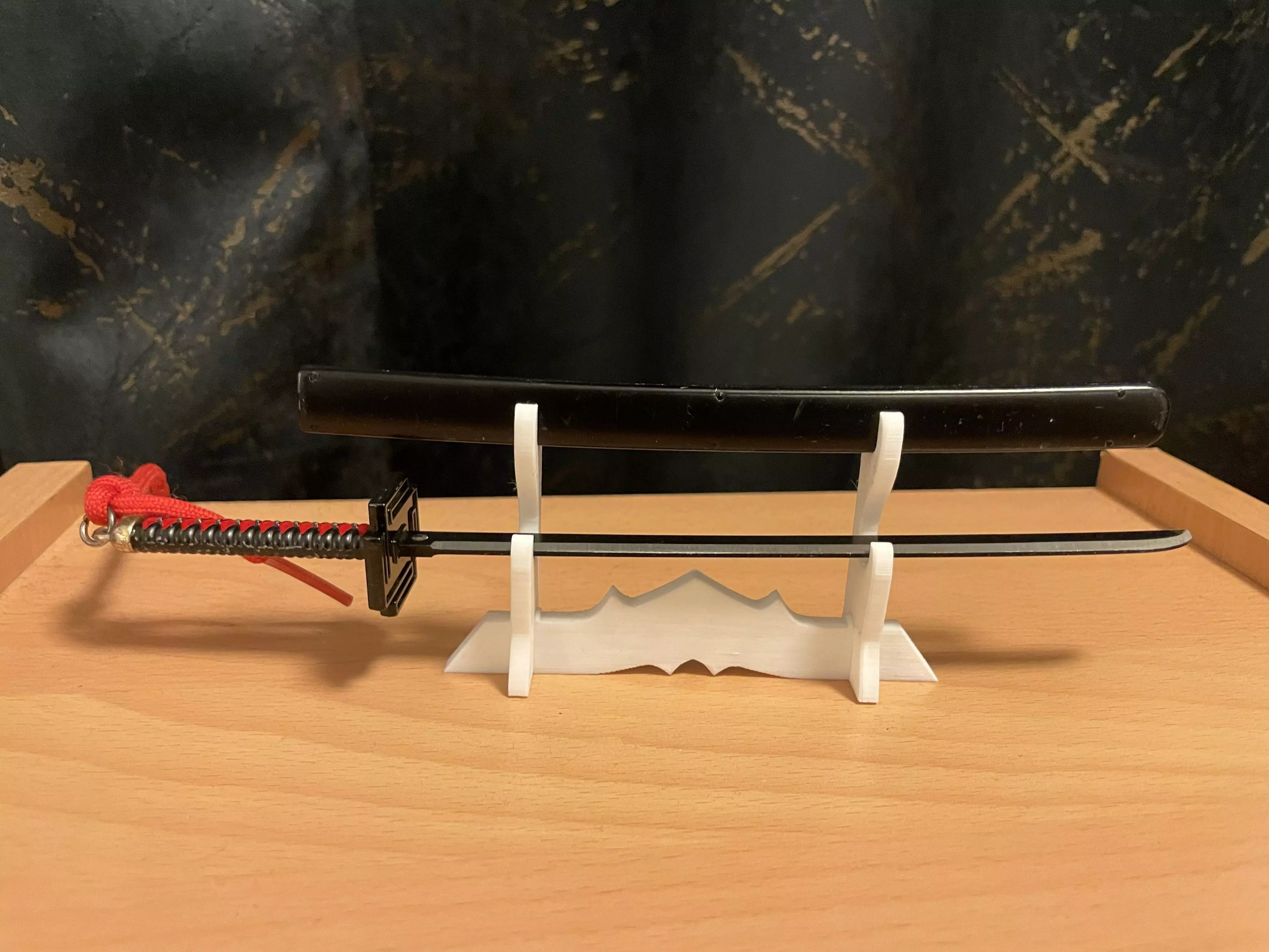 Katana and Sheath Stand 3D print model_0