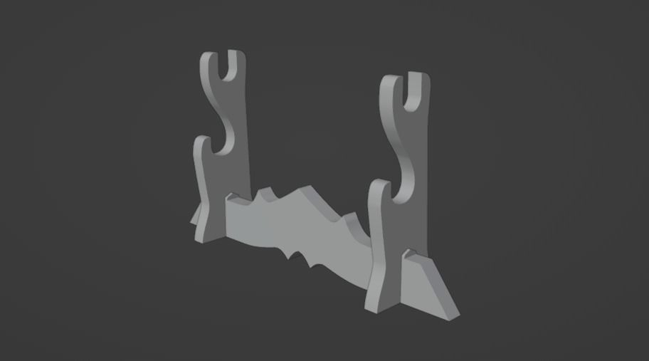Katana and Sheath Stand 3D print model_3