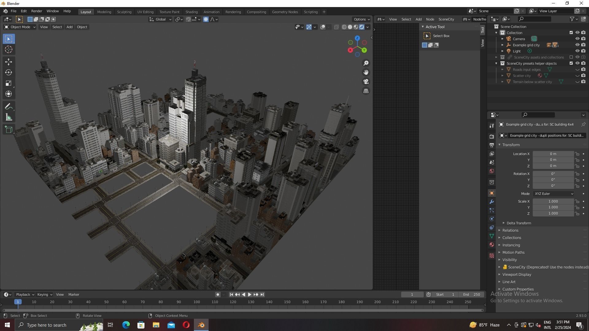  Mega City Low-poly 3D model_1