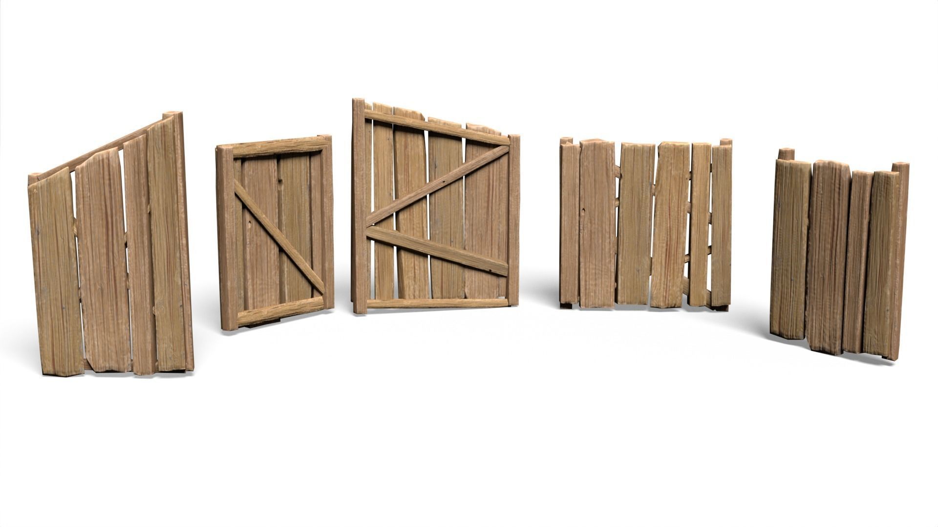 65 Lowpoly Wooden Game Assets - 240225 Low-poly 3D model_16