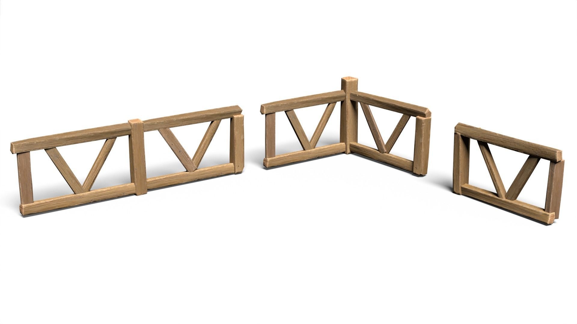 65 Lowpoly Wooden Game Assets - 240225 Low-poly 3D model_15