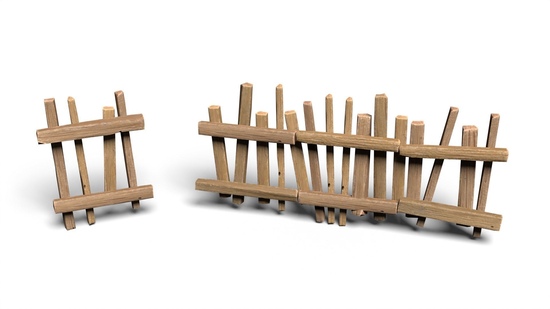 65 Lowpoly Wooden Game Assets - 240225 Low-poly 3D model_13