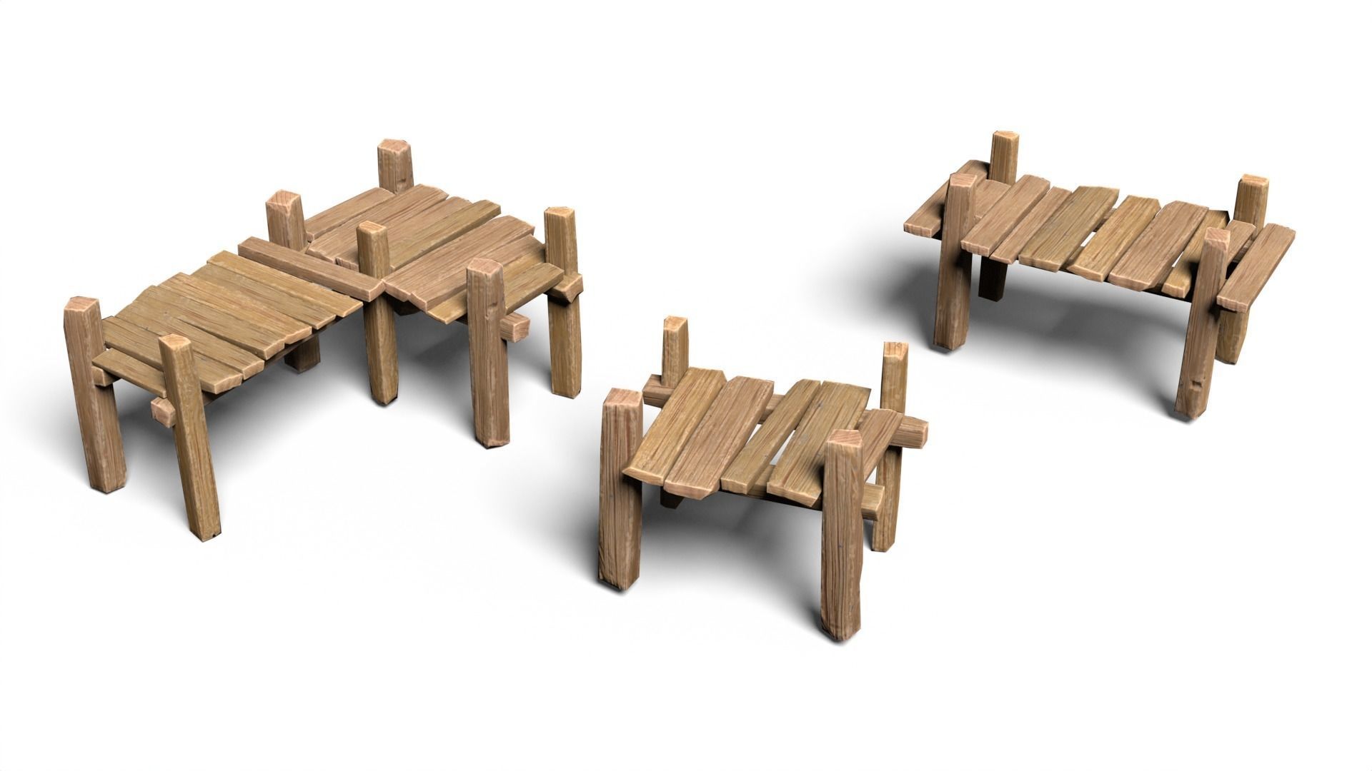 65 Lowpoly Wooden Game Assets - 240225 Low-poly 3D model_8