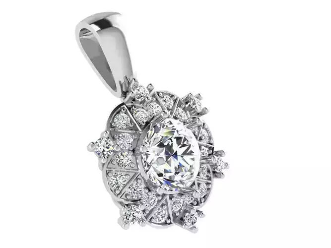 Flower Diamond Pendant 3039