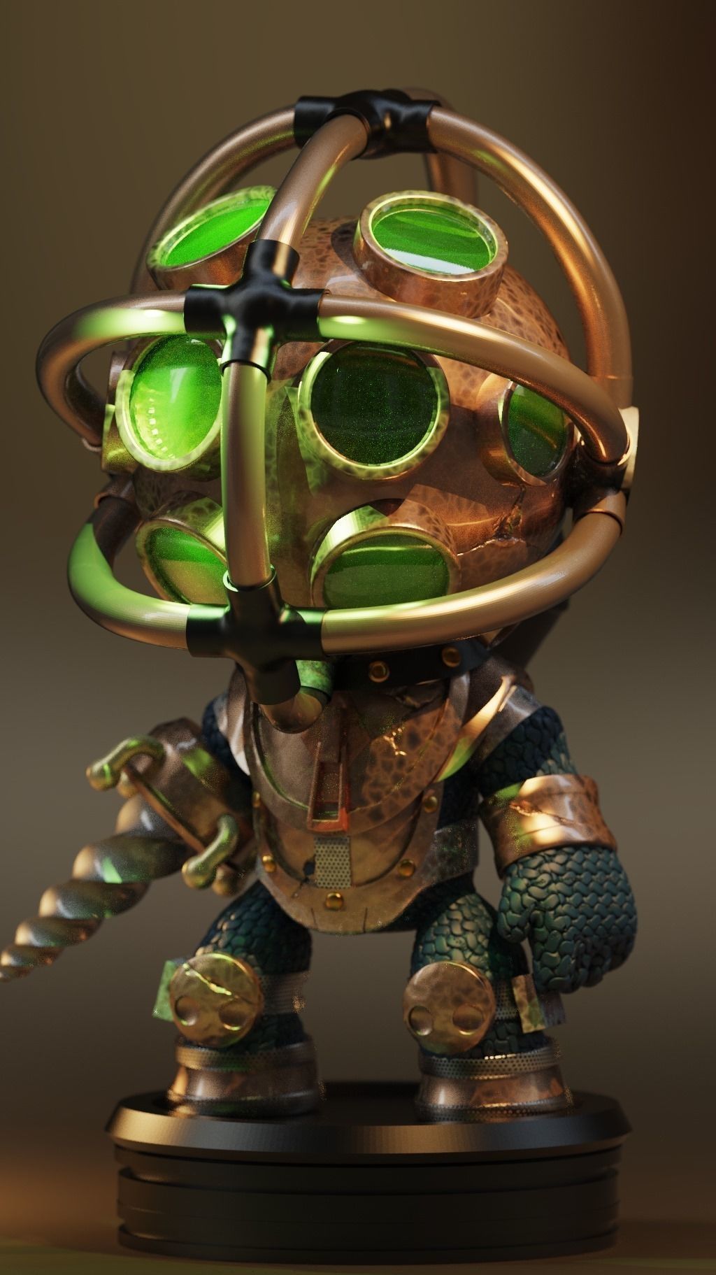 Big Daddy - Bioshock 3D model 3D printable | CGTrader