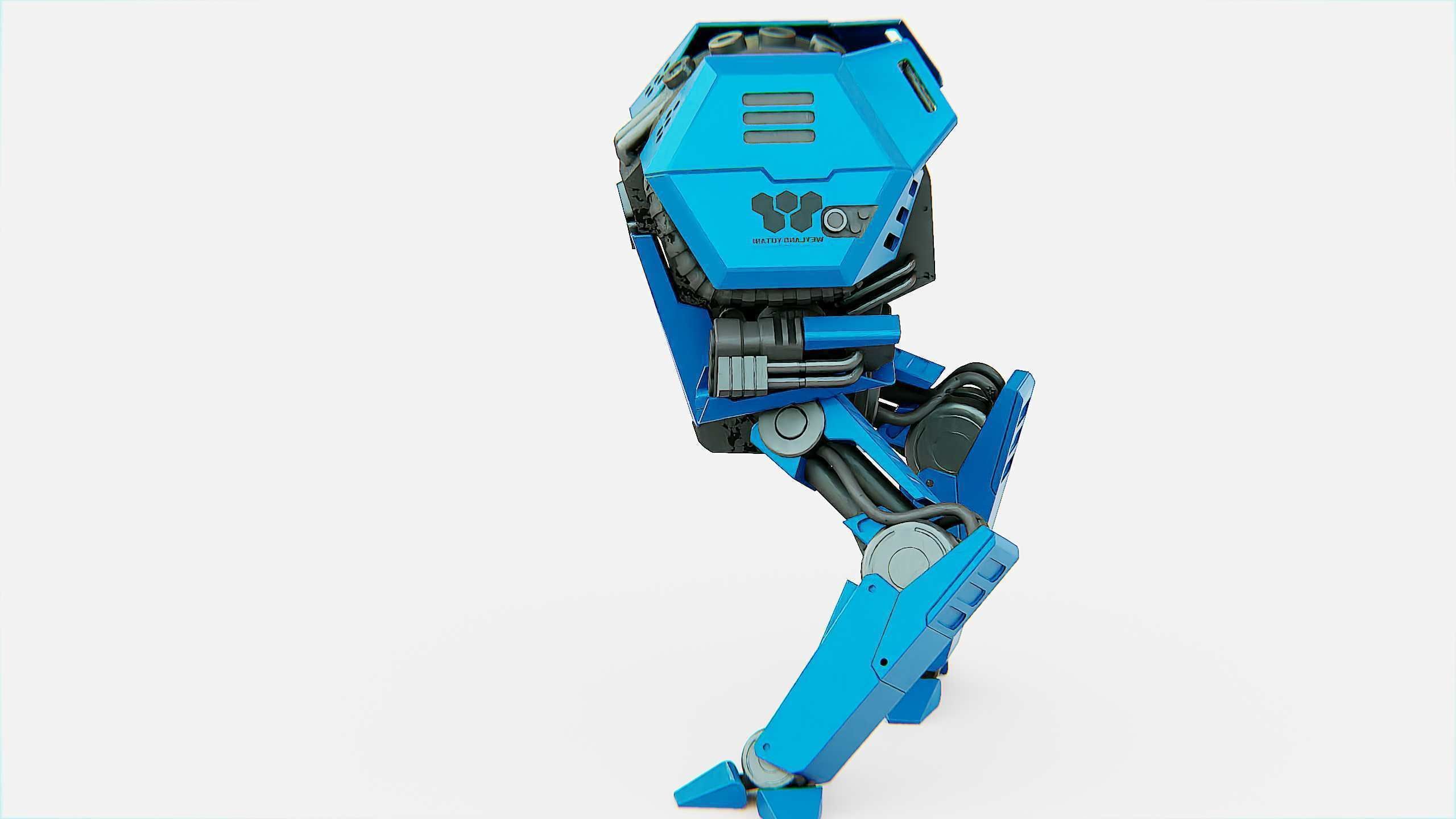 COMBAT DROID  FOVOS X Rigged for Unreal Engine - Unity - MIXAMO 3D model_13