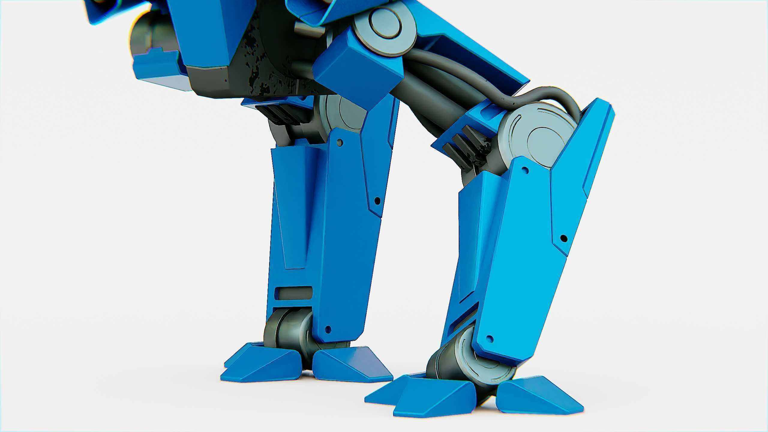 COMBAT DROID  FOVOS X Rigged for Unreal Engine - Unity - MIXAMO 3D model_20