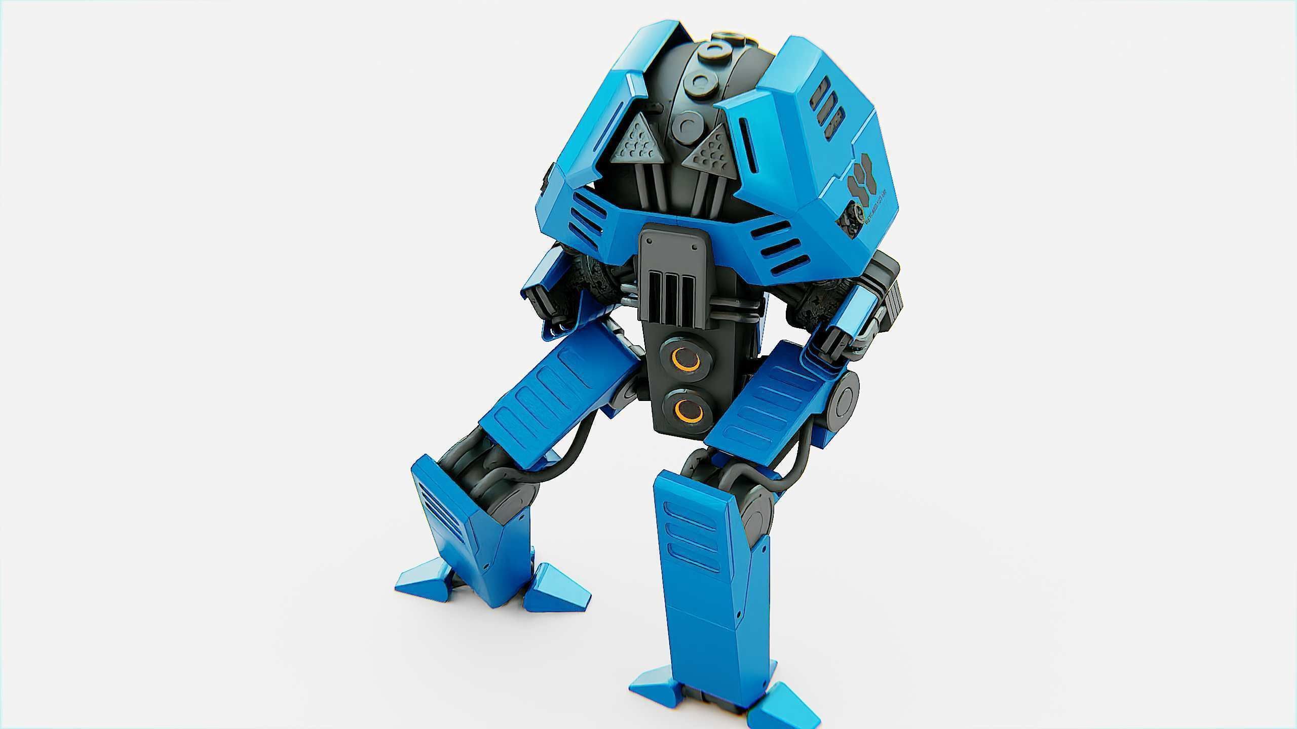 COMBAT DROID  FOVOS X Rigged for Unreal Engine - Unity - MIXAMO 3D model_23