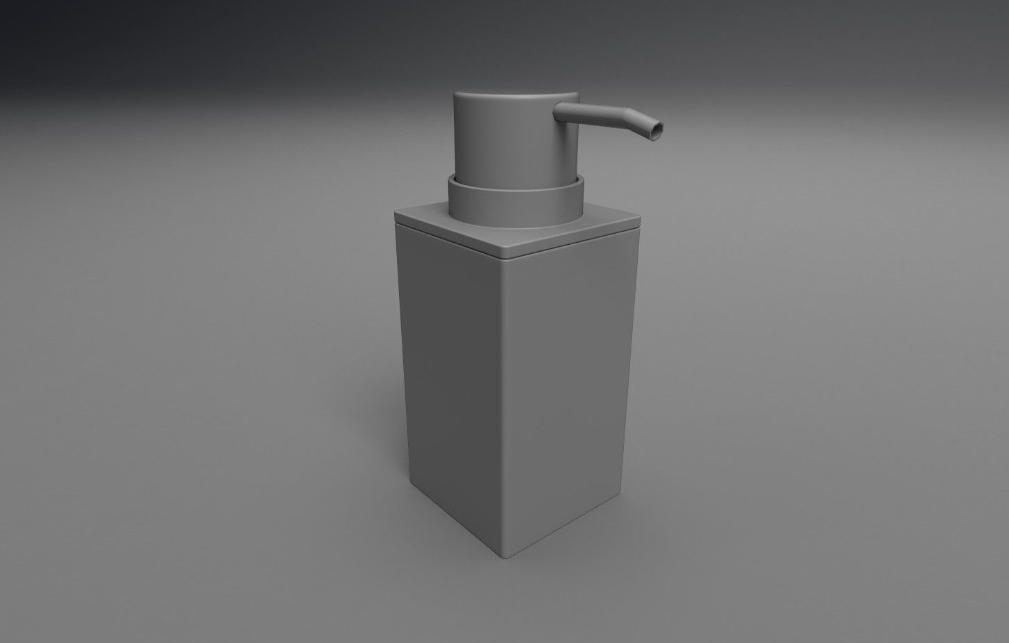 Soap Dispenser Low-poly 3D model_1