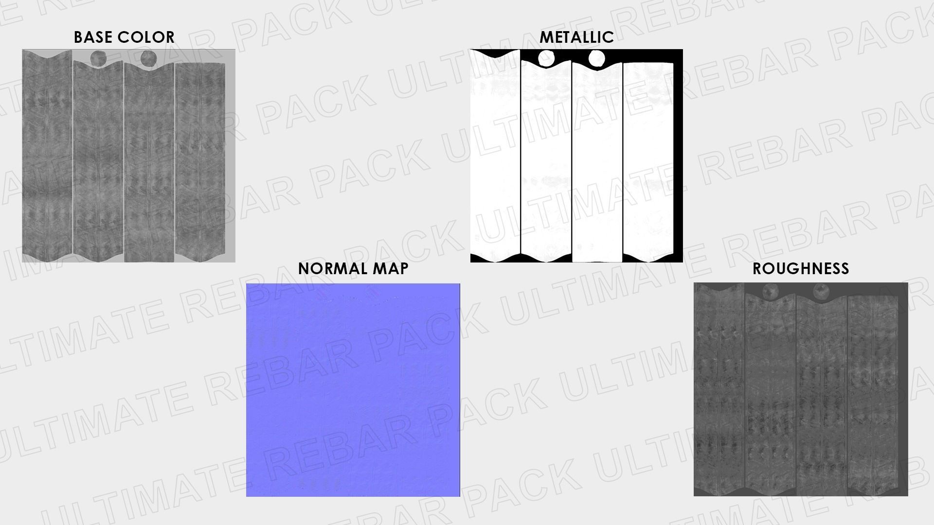 Construction Rebar metal reinforcement 3D model_5