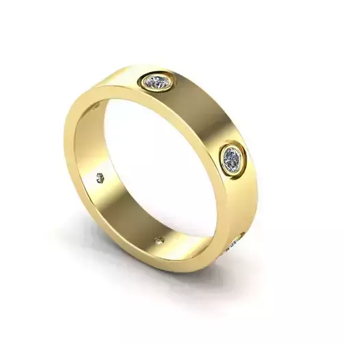 Engagement Love Ring Wedding Band 3D print model