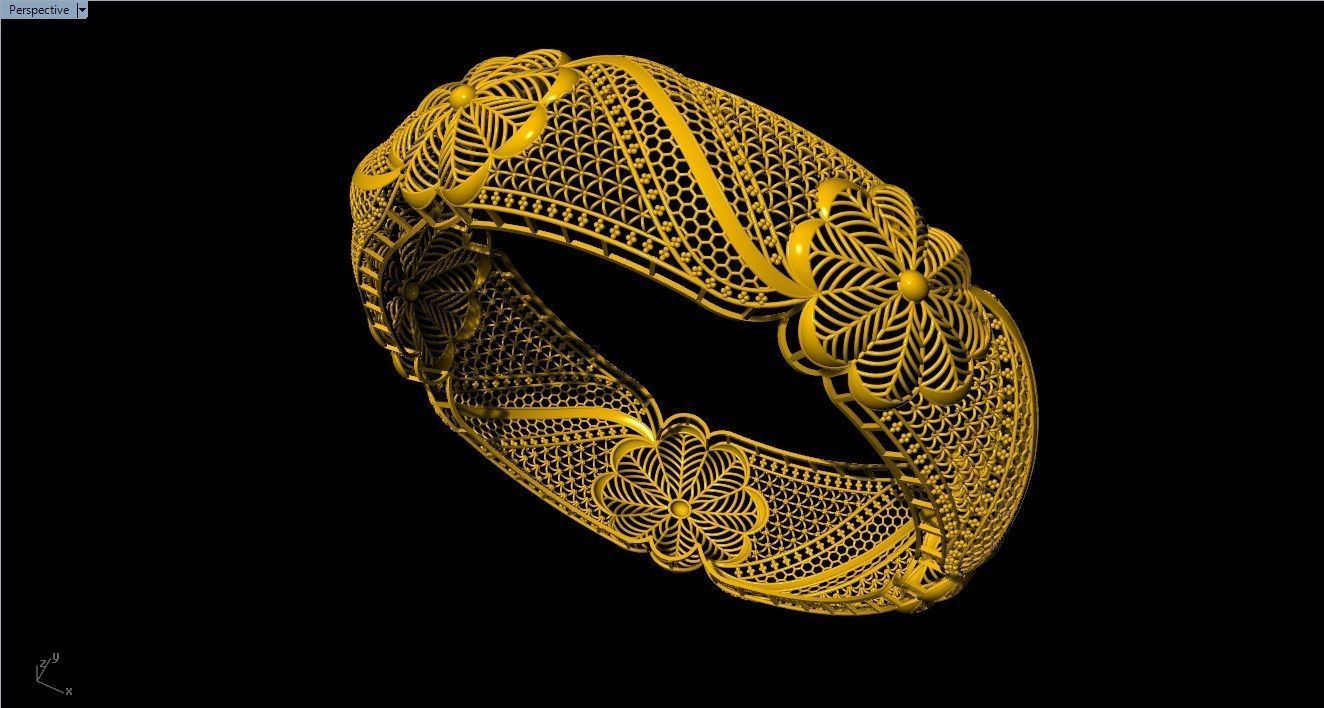 96 Mesh Wire Bracelet 3dm models Pack 3D print model_70