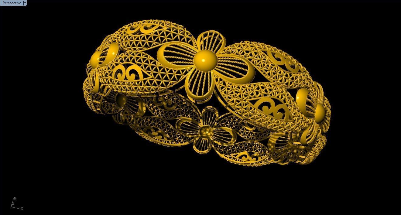 96 Mesh Wire Bracelet 3dm models Pack 3D print model_90