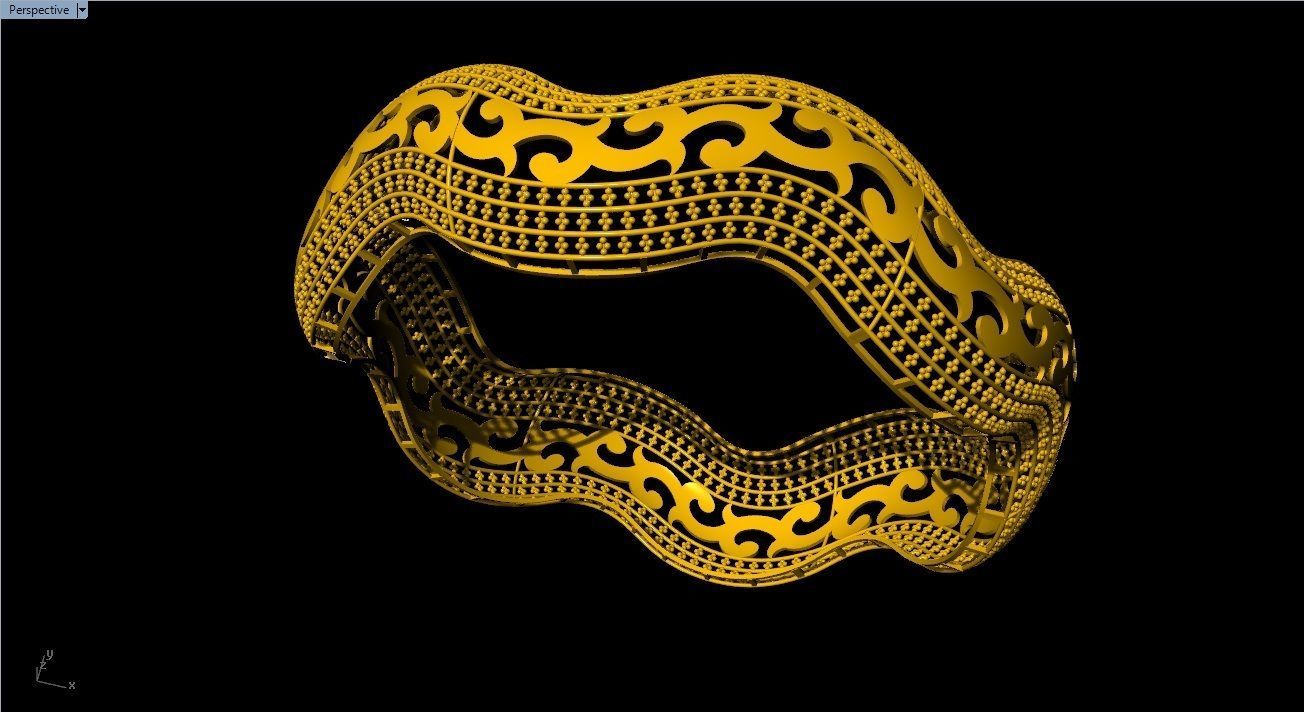 96 Mesh Wire Bracelet 3dm models Pack 3D print model_19