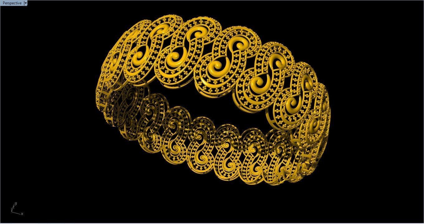 96 Mesh Wire Bracelet 3dm models Pack 3D print model_28