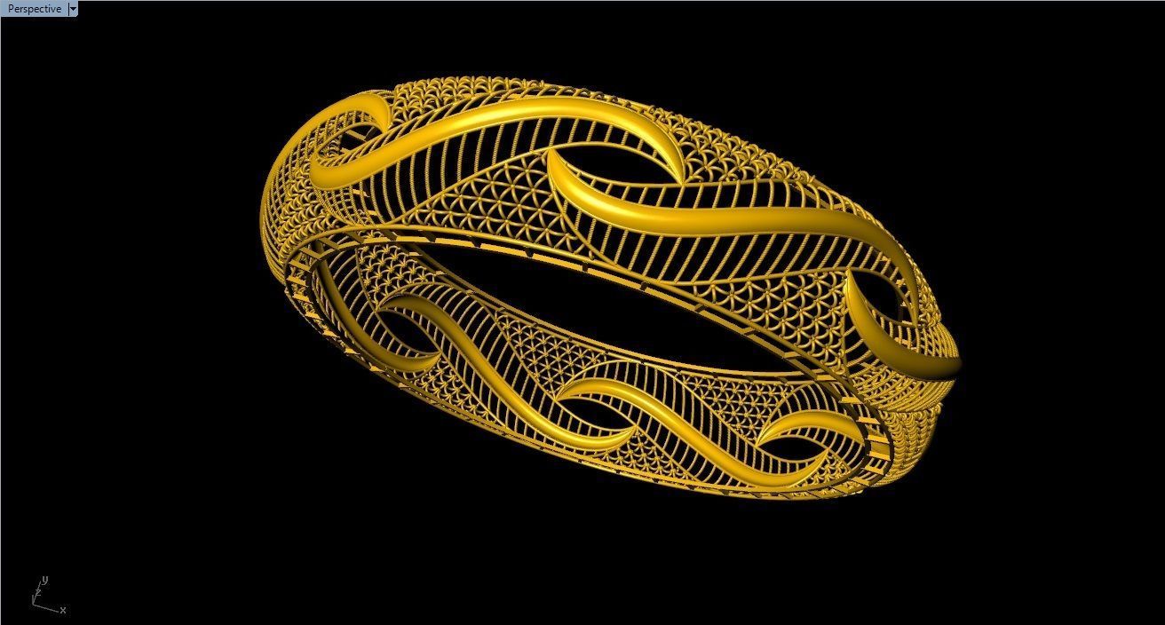 96 Mesh Wire Bracelet 3dm models Pack 3D print model_11