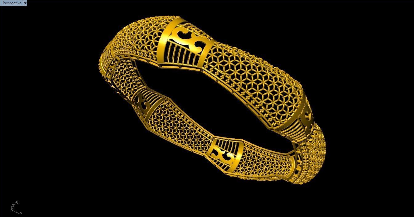 96 Mesh Wire Bracelet 3dm models Pack 3D print model_59